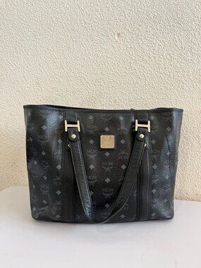 MCM canvas tote bag